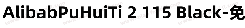 AlibabPuHuiTi 2 115 Black字体转换